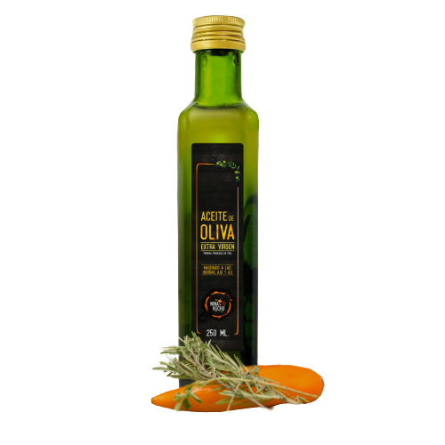 Aceite de Oliva Extra Virgen aromatizado con hierbas, ajo y ají