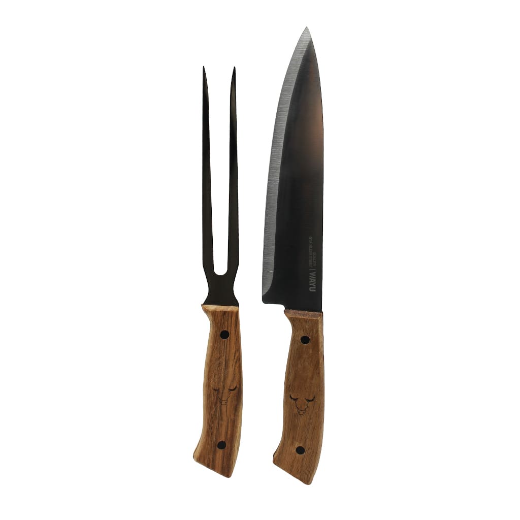 Cuchillo + Tenedor PRM Wayu